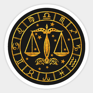 Libra Sept. - 23  Oct. - 22 Sticker